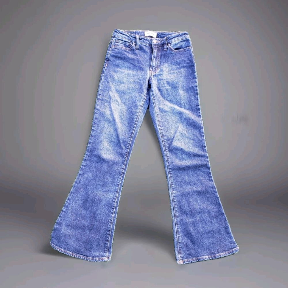 Women's Blue RSQ Low Rise Flared Jeans
